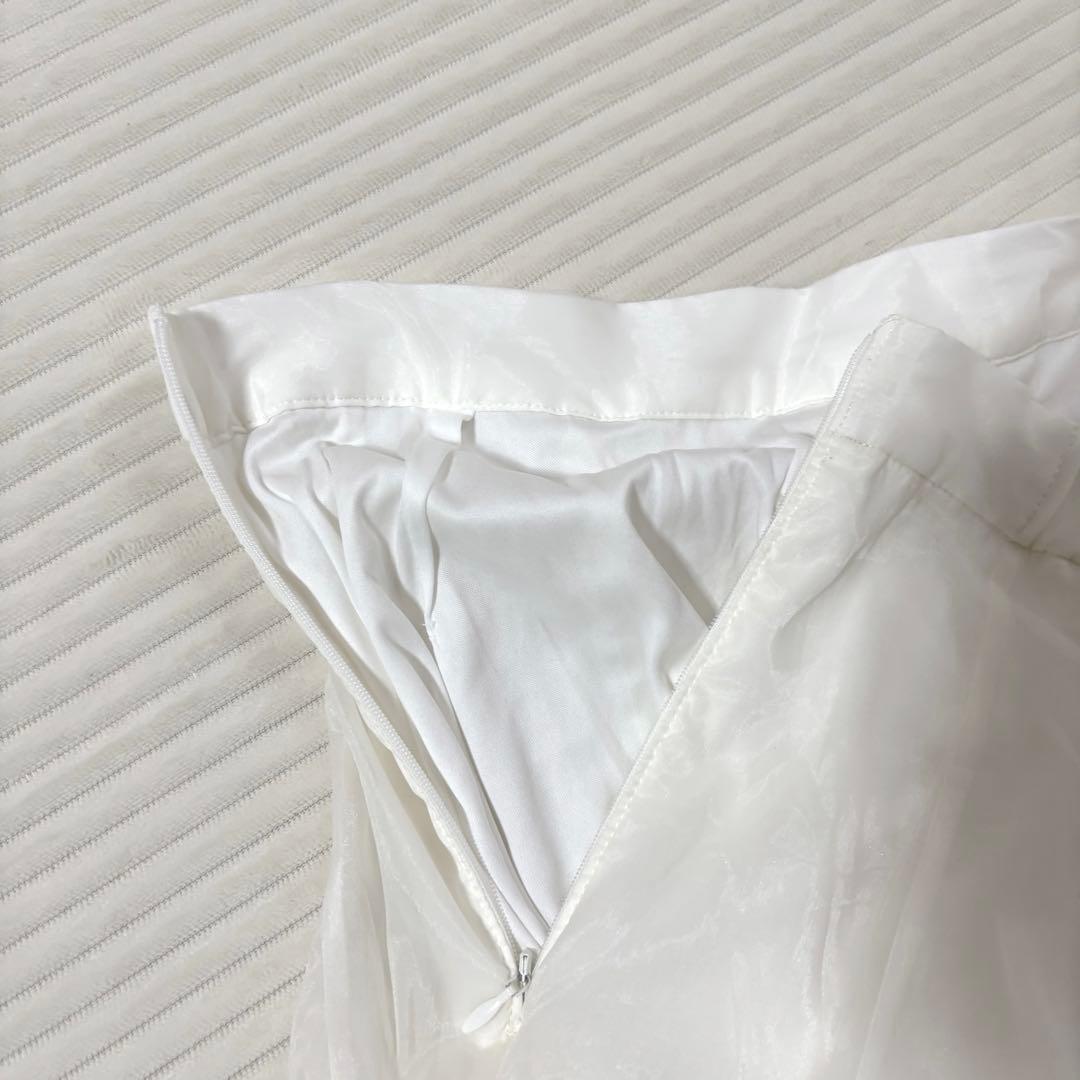 JENNE リッチボリュームオーガンジースカート 完売モデル 白 春夏