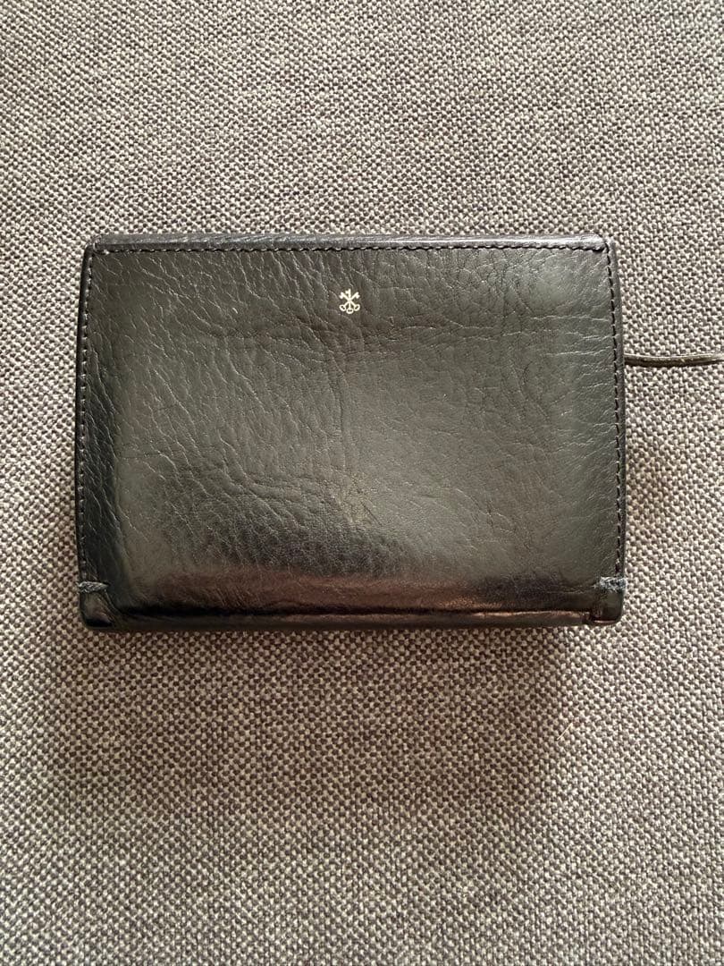 ARTS&SCIENCE 4Poket purse mini 黒　財布　箔押し