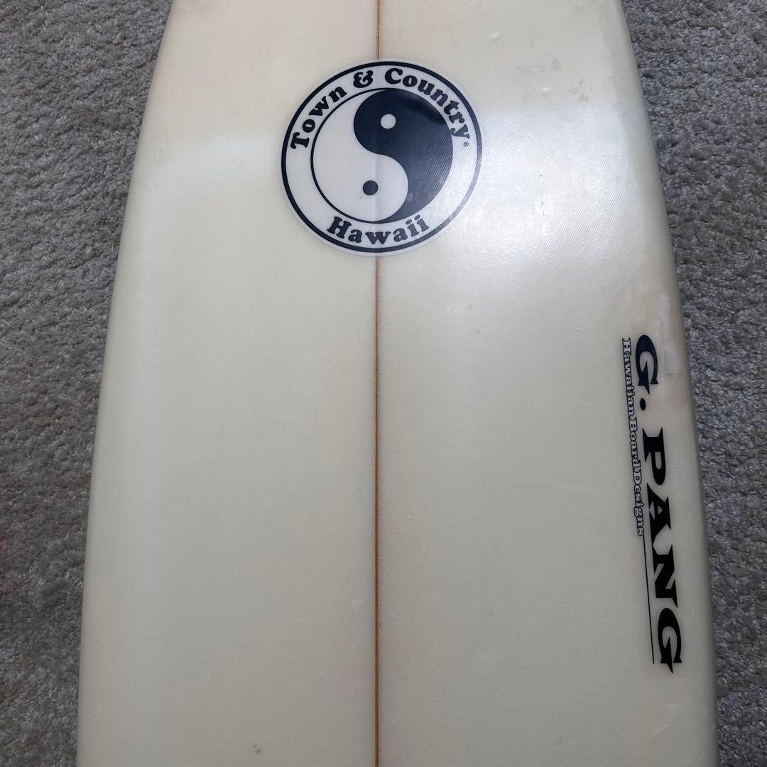 town&country G.PANG サーフボード　6.3ft フィン付き