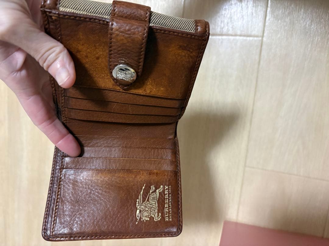 Burberry 二つ折り財布 ベージュ/ブラウン
