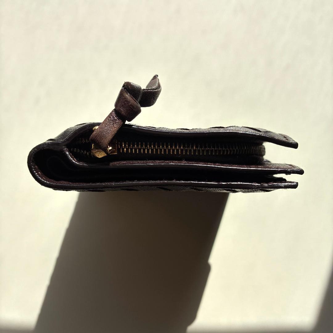 Bottega Veneta 二つ折財布 レザー 焦茶 ボッテガ・ヴェネタ