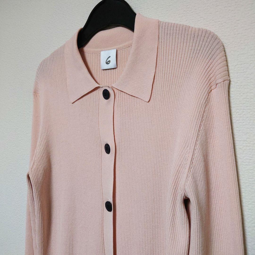 6(ROKU) RIB SHIRT CARDIGAN カーディガン