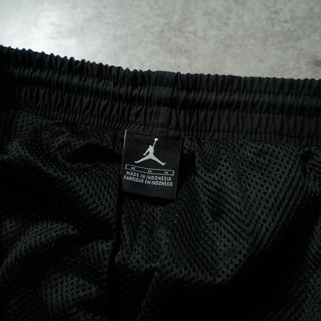 00s JORDAN ウーブンナイロンパンツ ワイドストレート ブラック y2k