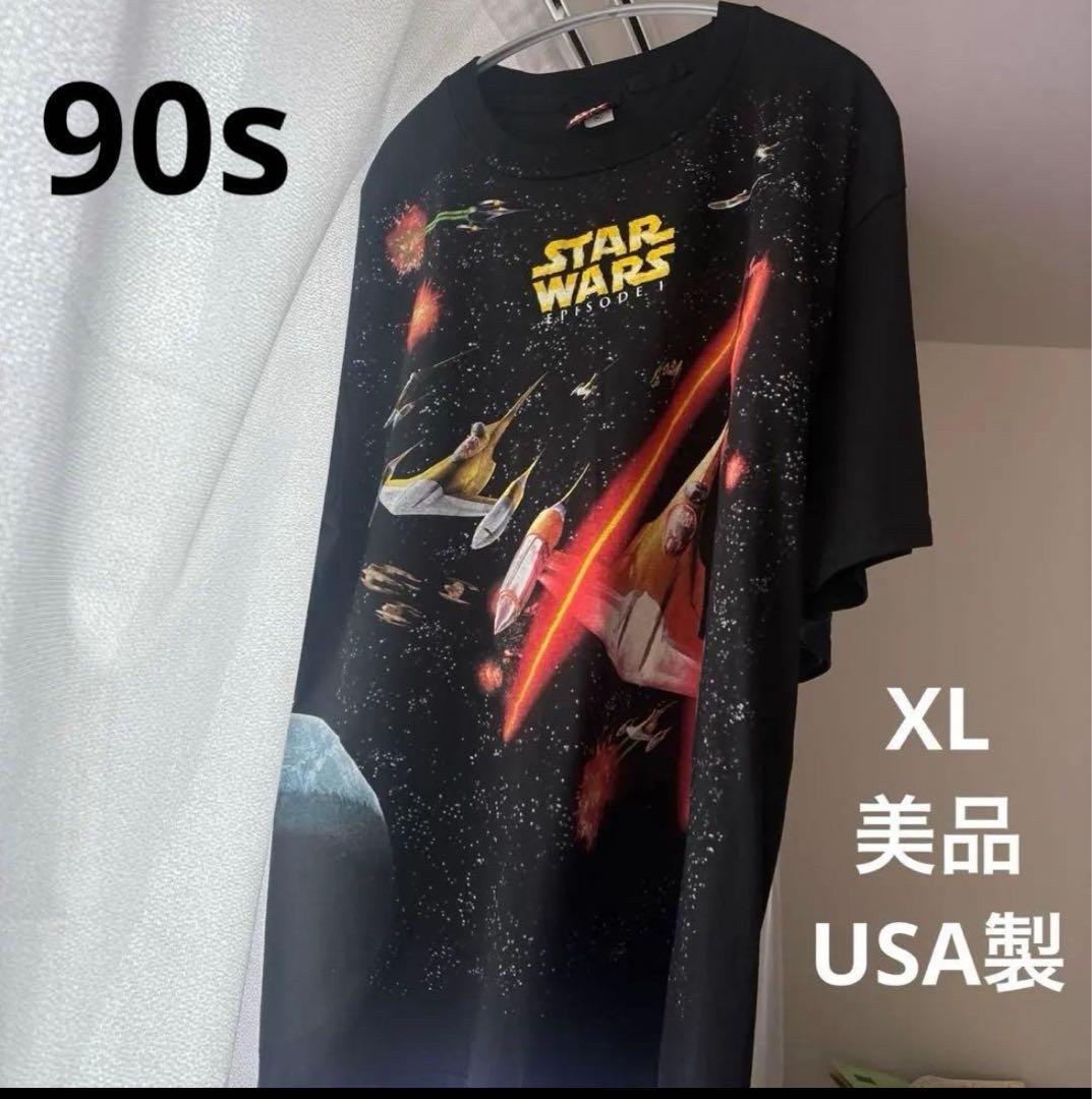 90s STAR WARS EPISODE XL Tシャツ エピソード1 レア