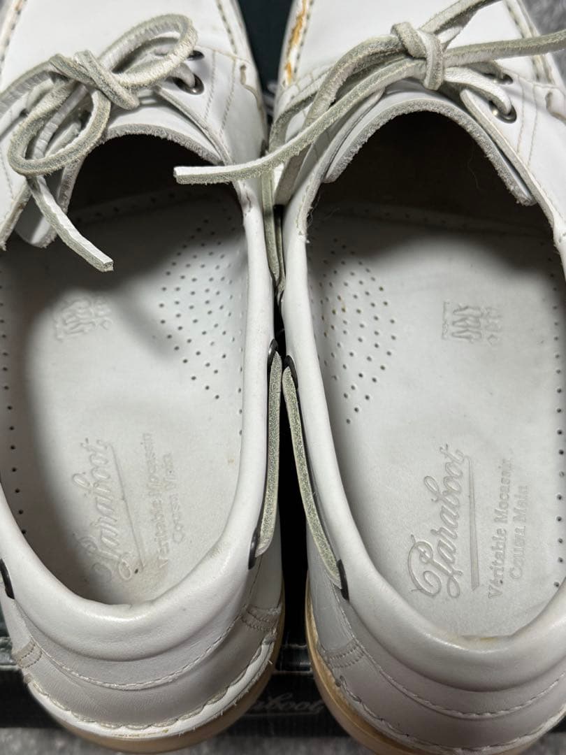 週末まで激安　美品Paraboot Anche-Blanc ホワイト 9