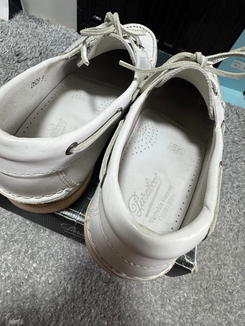 週末まで激安　美品Paraboot Anche-Blanc ホワイト 9