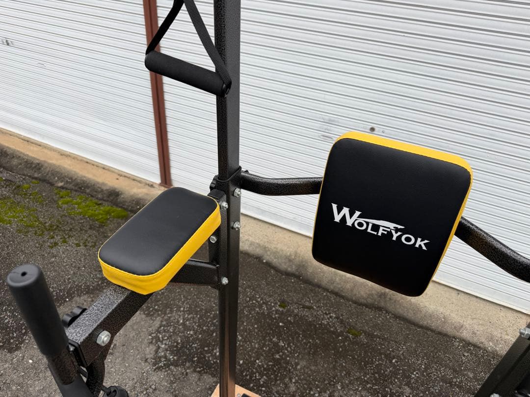 WOLFYOK 懸垂器 チンニング ぶら下がり健康器 筋トレ ディップス