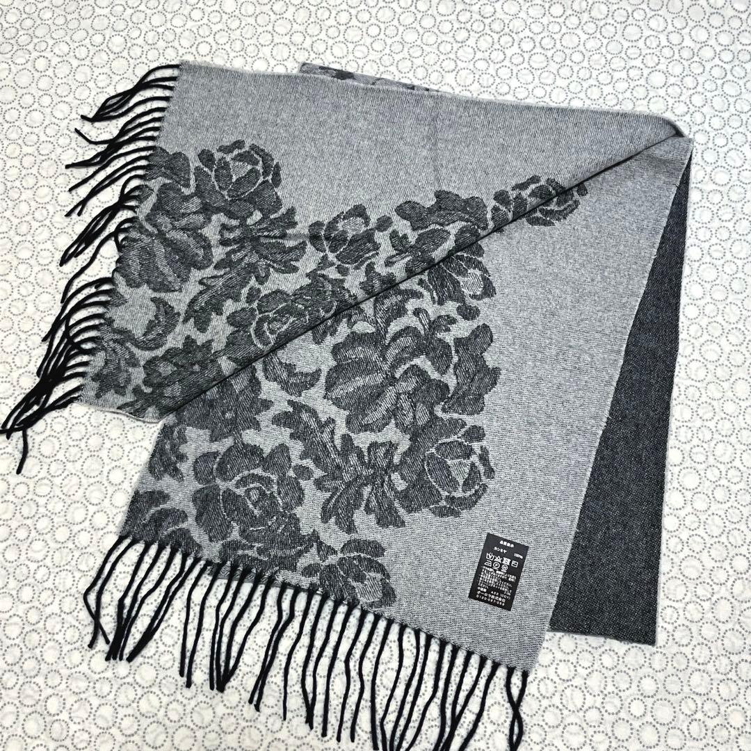 新品☆LANVIN COLLECTION カシミヤ100％ マフラー 30 #4