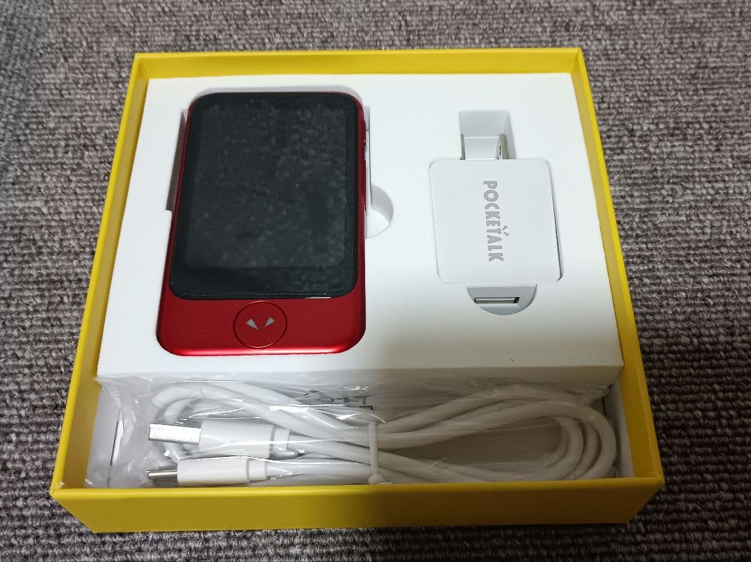 【美品】POCKETALK S レッド 翻訳機