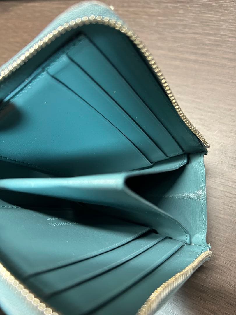 JIL SANDER 二つ折り財布 ティール