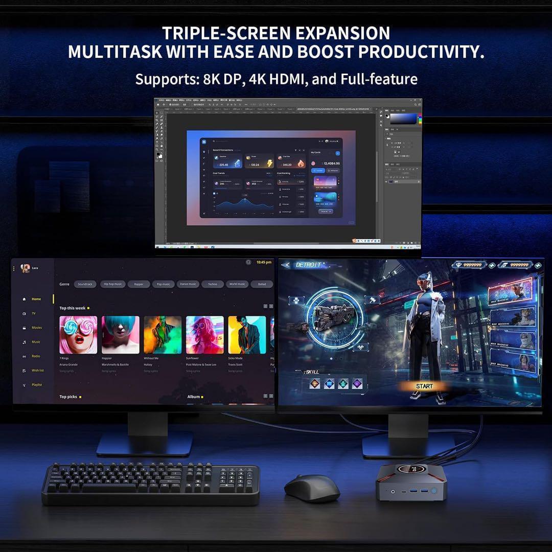 ミニPC Intel i9-12900HK 14コア20スレッド32GBDDR4
