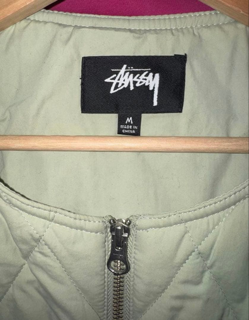 トップス Stussy diamond Quilted Vest