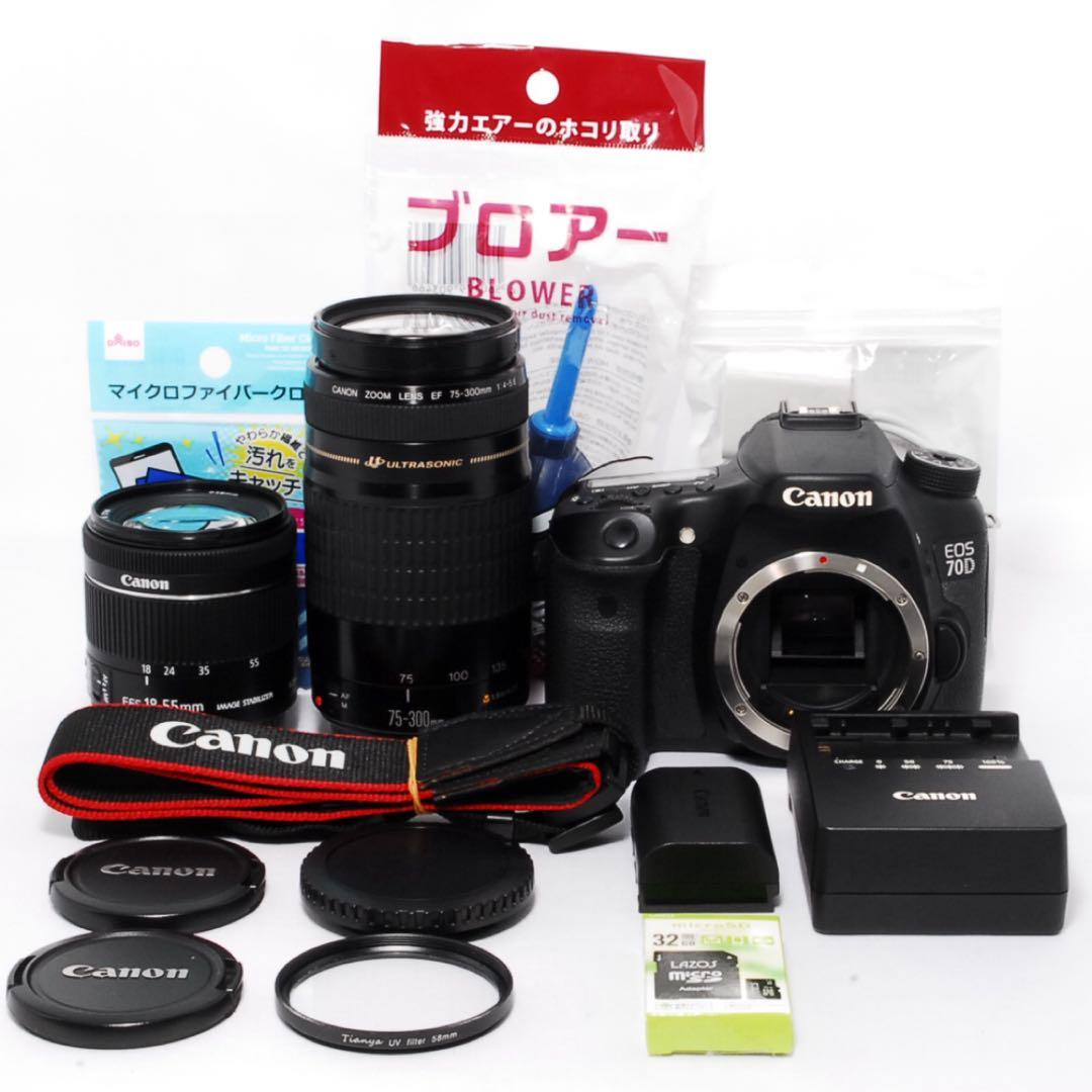 ハイアマチュア機◆Canon EOS 70D◆WiFiで楽々転送◆一眼レフカメラ