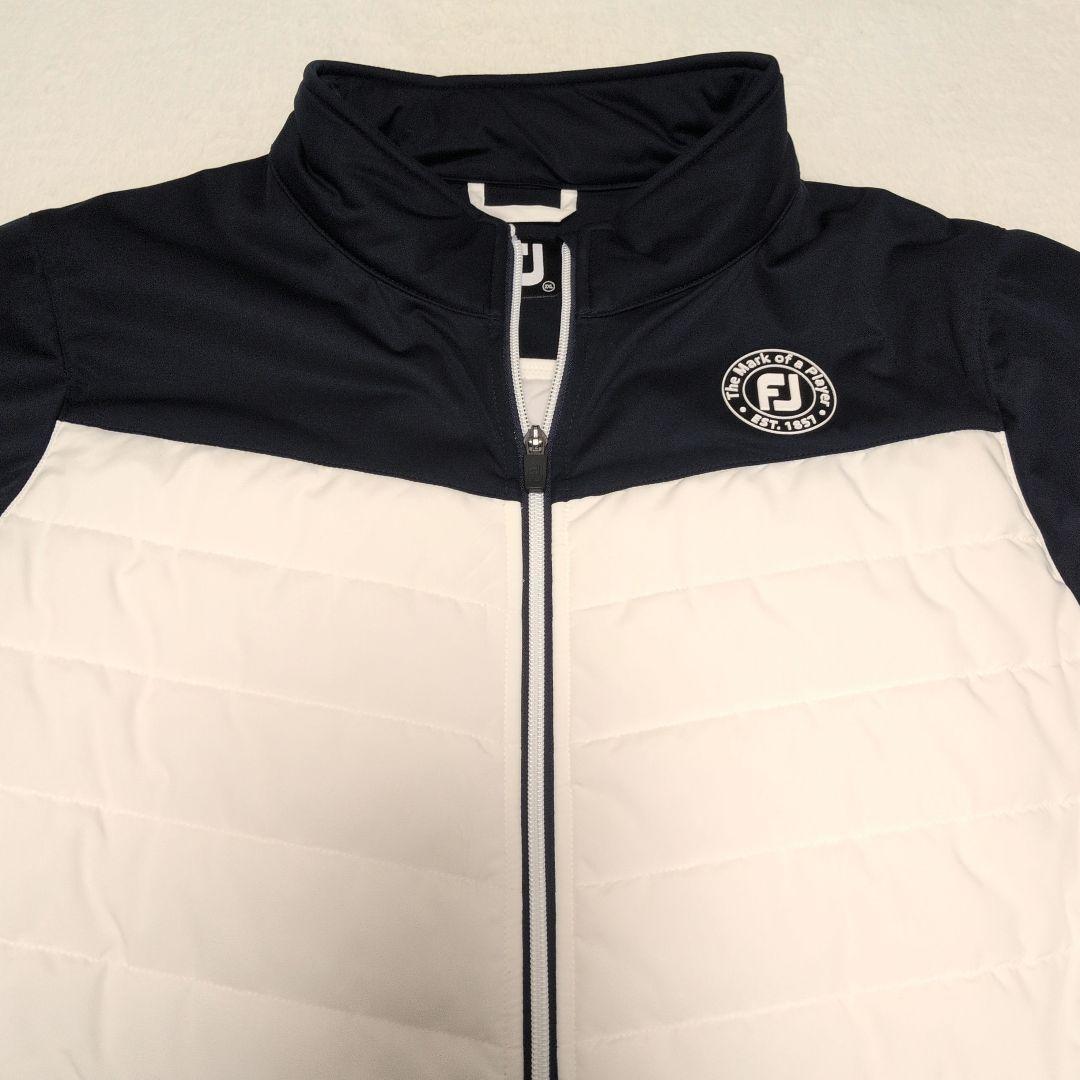 極美品♡フットジョイ 中綿ジャケット 2XL ネイビー×ホワイト