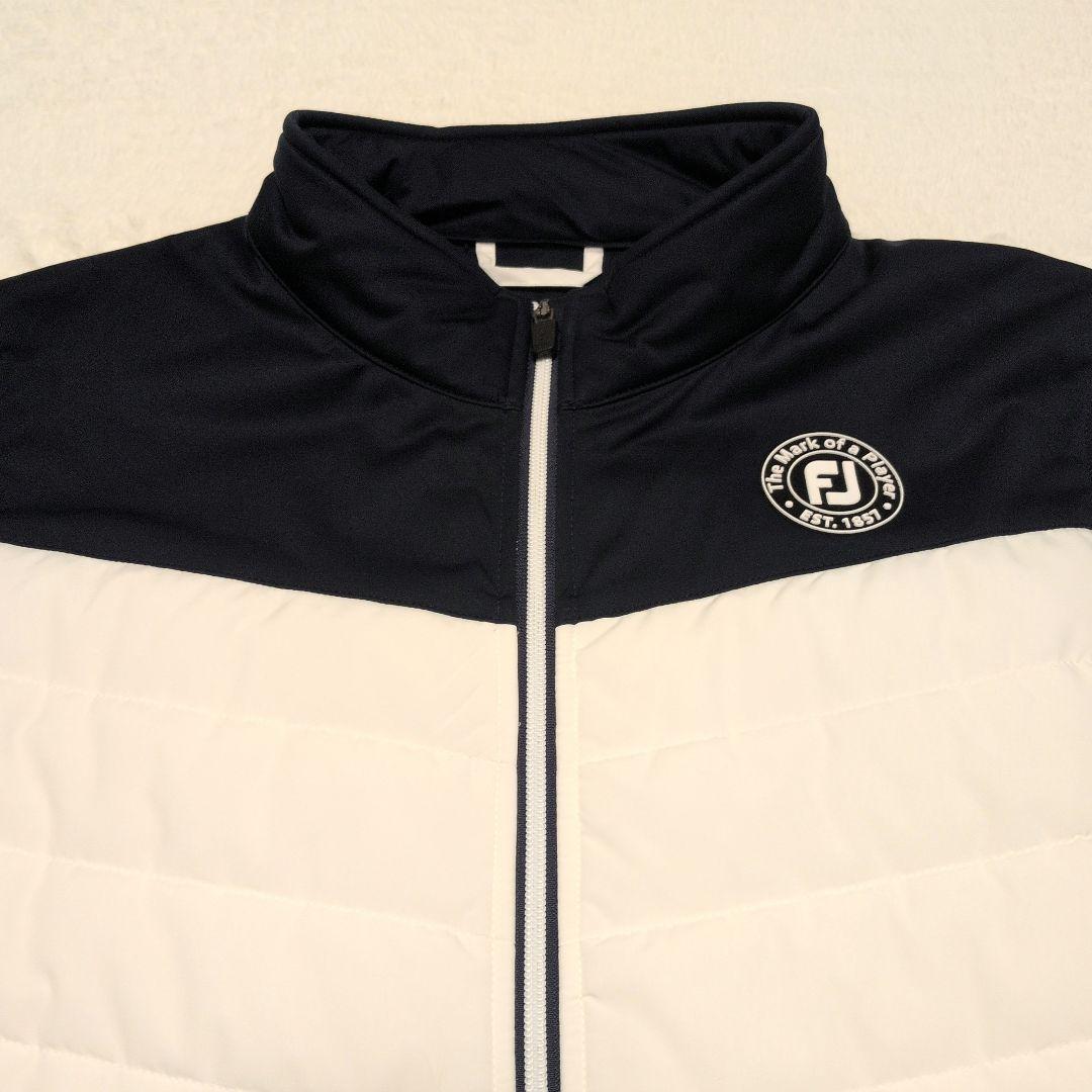 極美品♡フットジョイ 中綿ジャケット 2XL ネイビー×ホワイト
