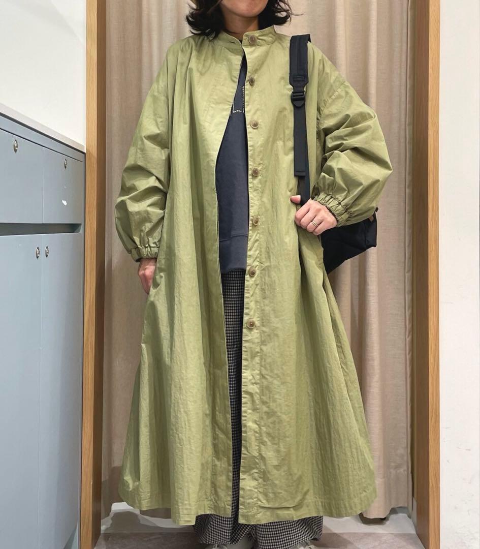 美品　ツハルbyサマンサモスモス　綿ナイロン製品染めロングコート　1140