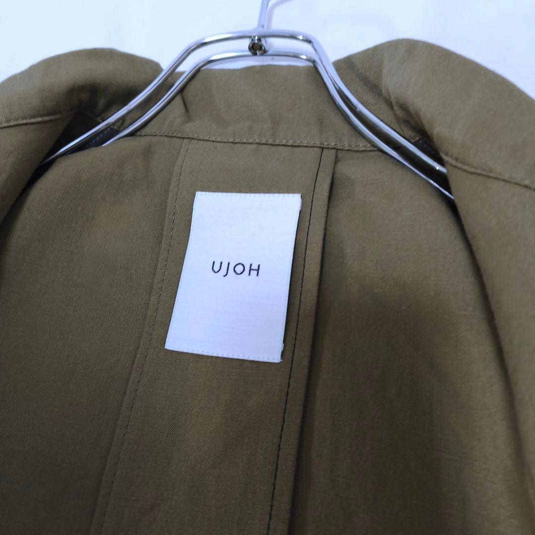 新品タグ付✨ウジョー リネン混 サイドスリットブルゾン カシュクール L