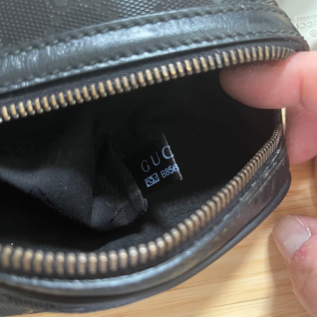 【美品】GUCCI グッチ インプリメ PVCウエストバッグ