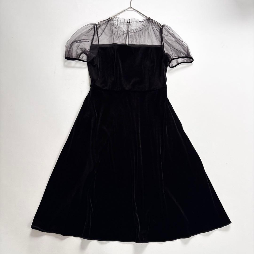 フォクシー ベロアノワール Dress Noir Tulle ブラック 40