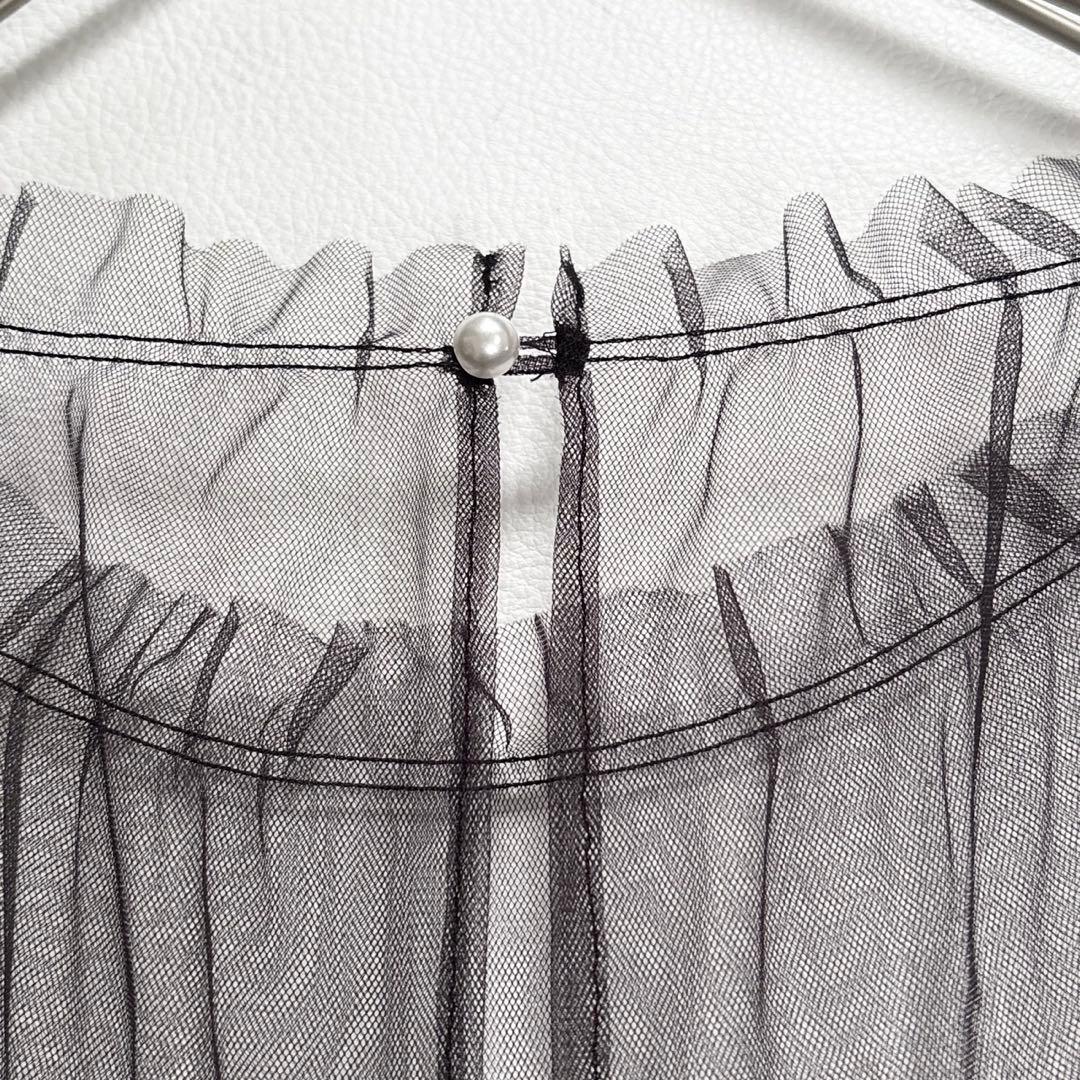 フォクシー ベロアノワール Dress Noir Tulle ブラック 40
