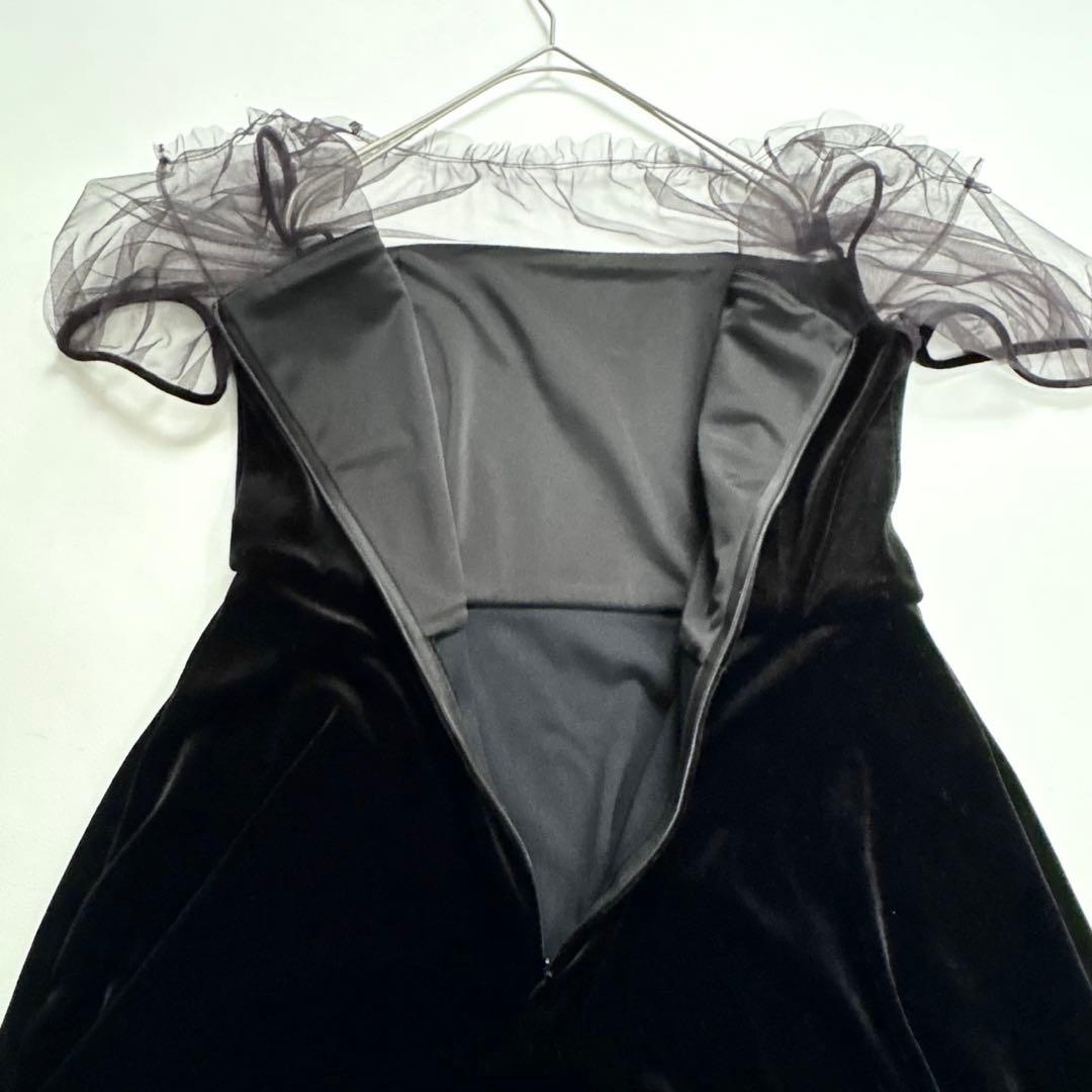 フォクシー ベロアノワール Dress Noir Tulle ブラック 40