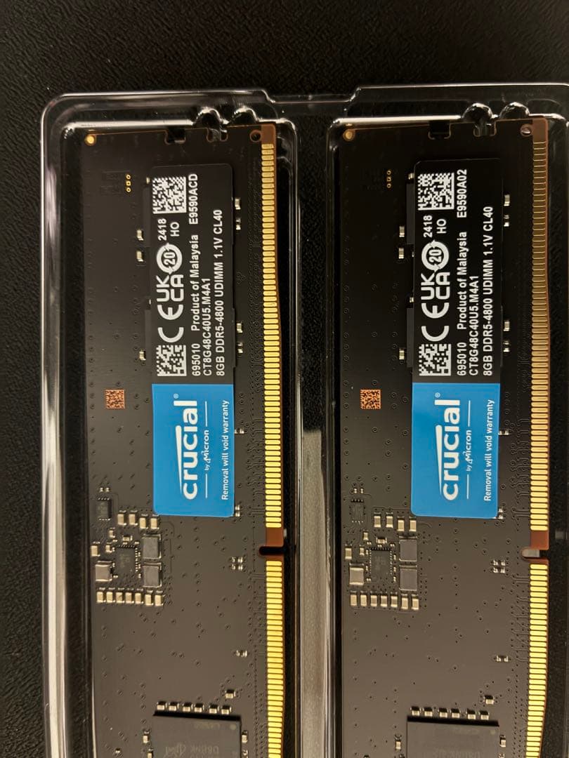 クルーシャル　ddr5 4800 16GB 2本セット