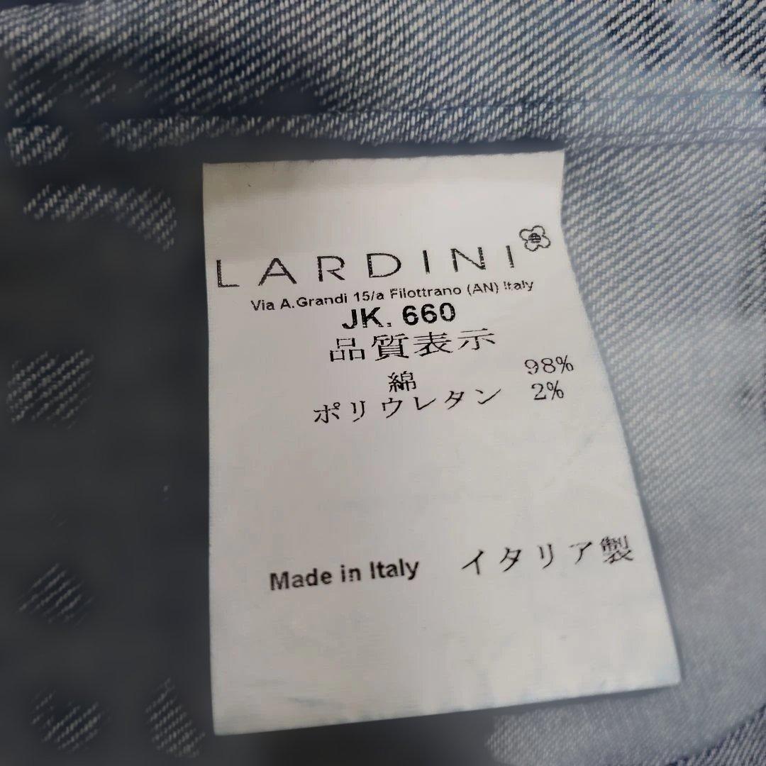 専用LARDINI デニム　ブルー テーラードジャケット XXS