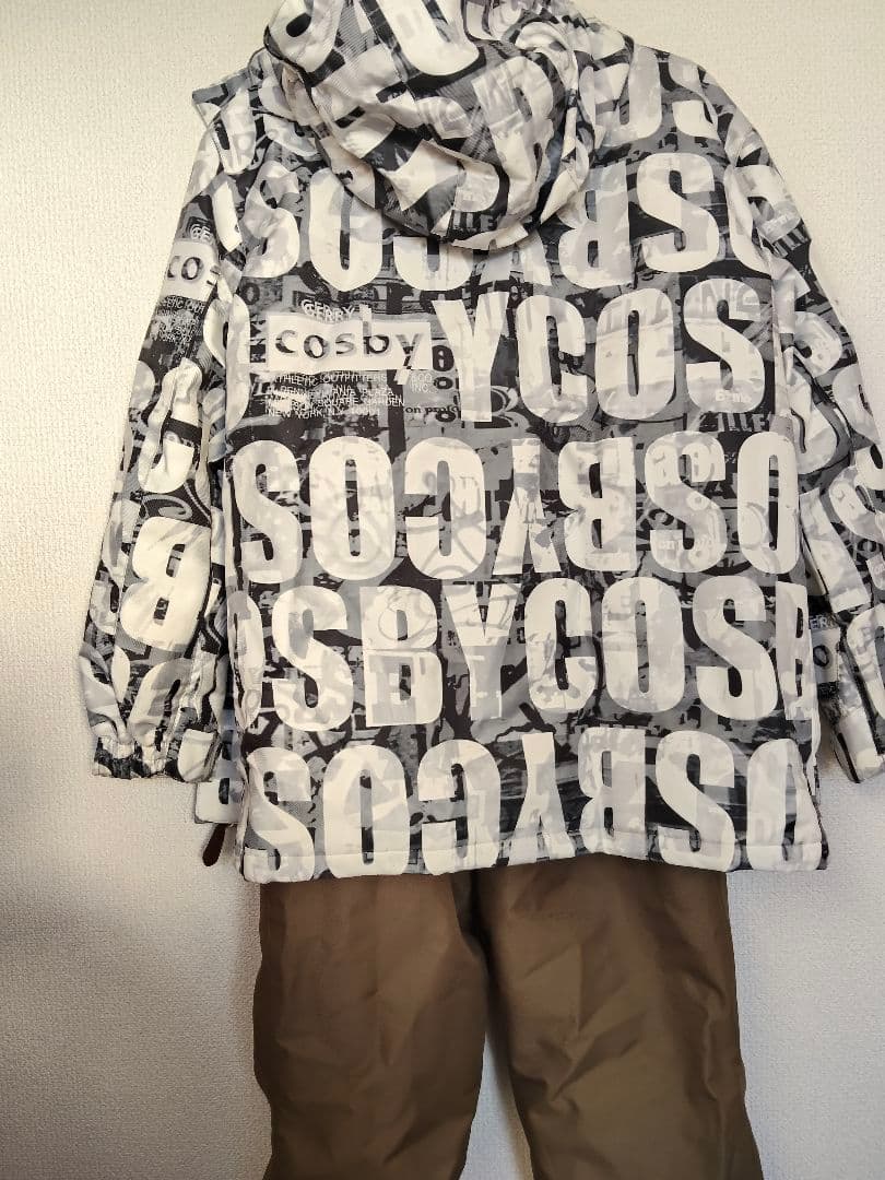cosby キッズ用フード付きジャケットとパンツセット スノーウェア 160 男