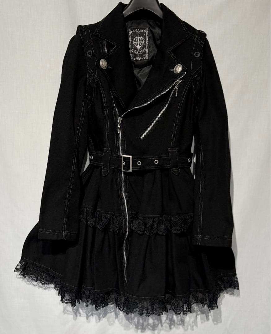༚ ✟ 00s ALGONQUINS ライダース ワンピース ゴスロリ༚ ✟