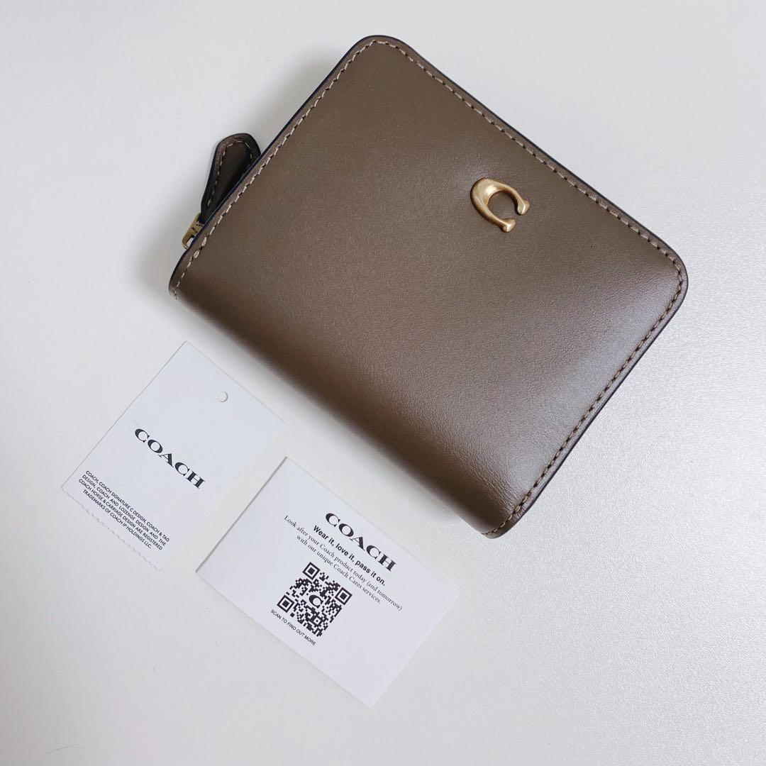 【新品！】COACHコーチ★折り財布★ビルフォールドウォレット★ダークストーン