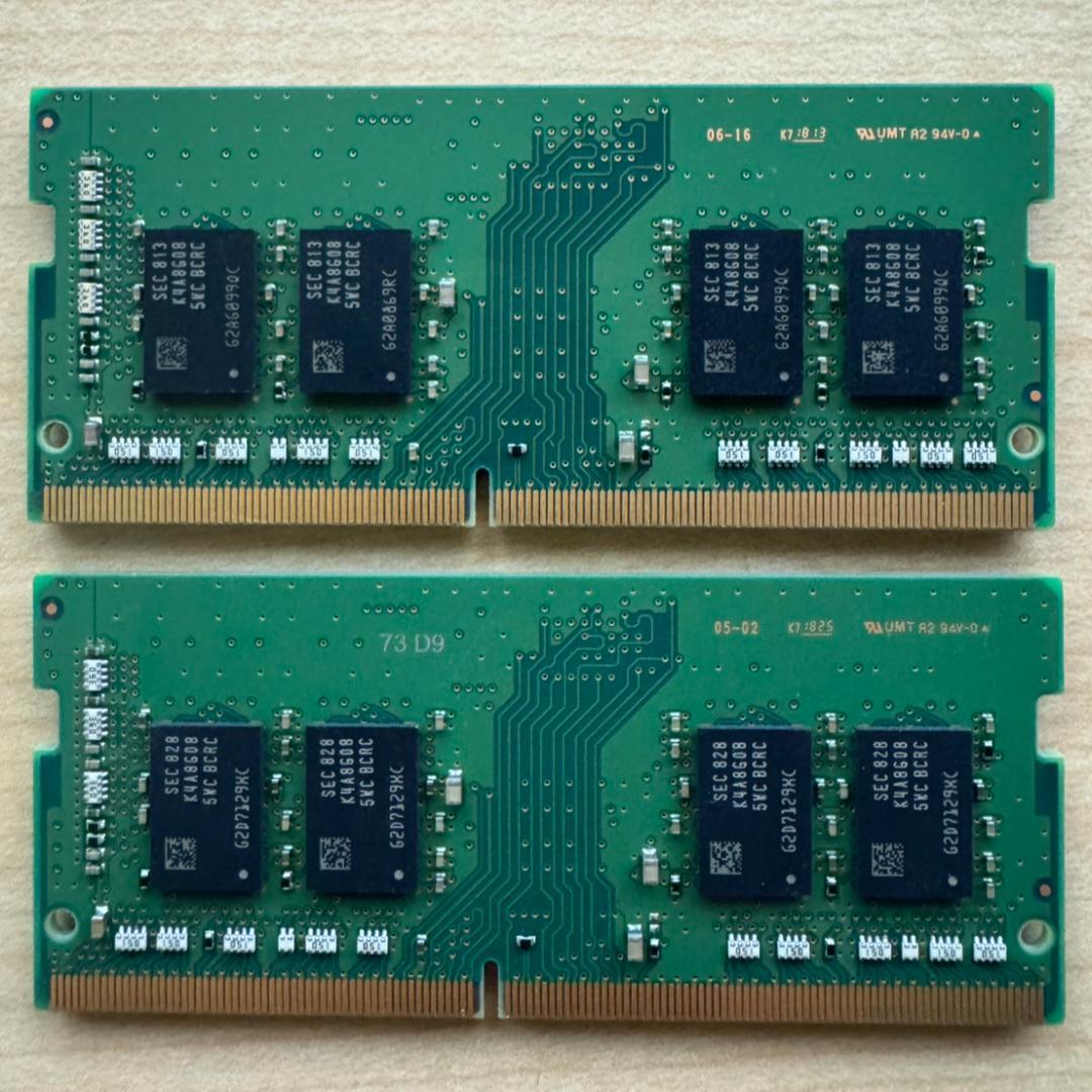 【SAMSUNG】 8GB×2枚 /ノートPC用 メモリ DDR4
