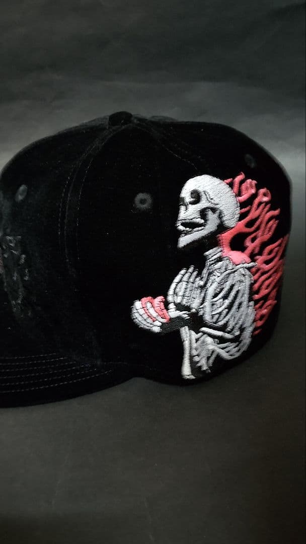 NewEra59FIFTYベルベットカスタムLAドジャースキャップブラック1/2