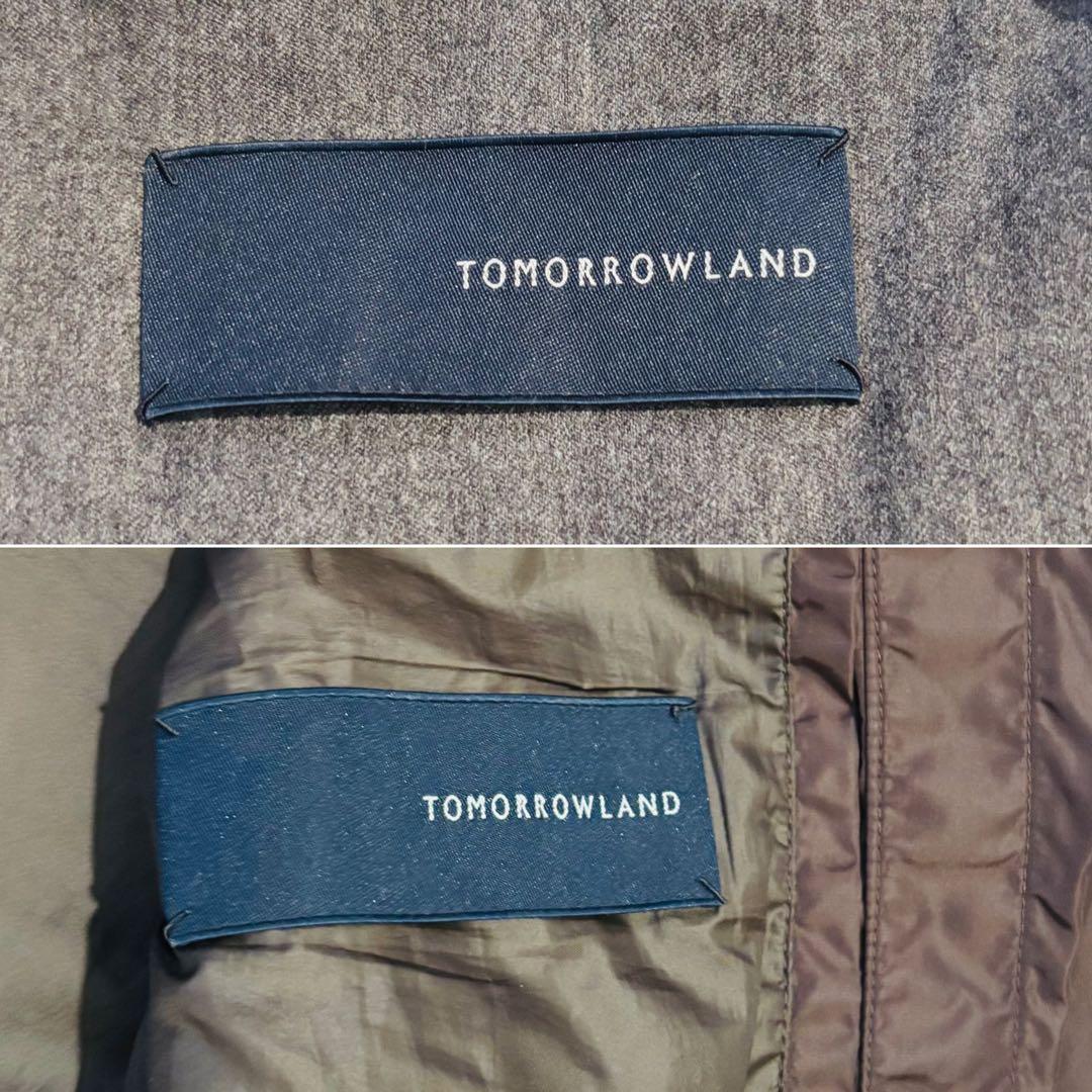 極美品✨トゥモローランド　テーラードジャケット　2Bアンコン　ブラウン