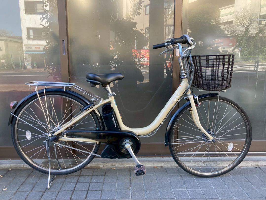 中古電動自転車 ヤマハ PAS 26インチ アイボリー横浜 №3440