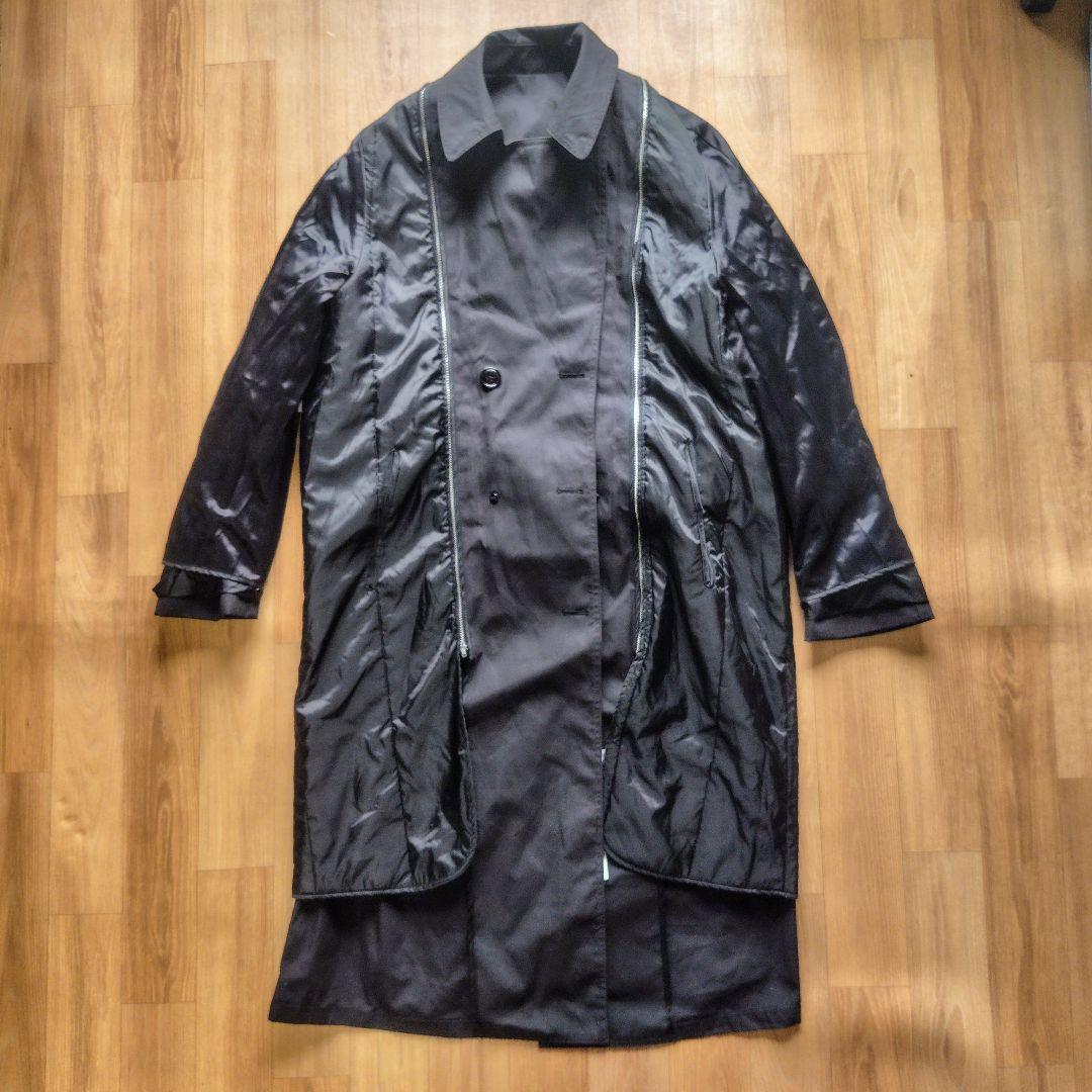 デッドストック 44XL 米軍 実物 USN ブラックトレンチコート 14152