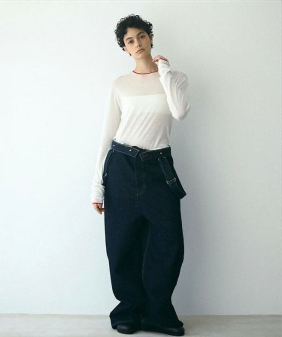 EDWIN×ETRE TOKYO 2wayハイライズサスデニムパンツ