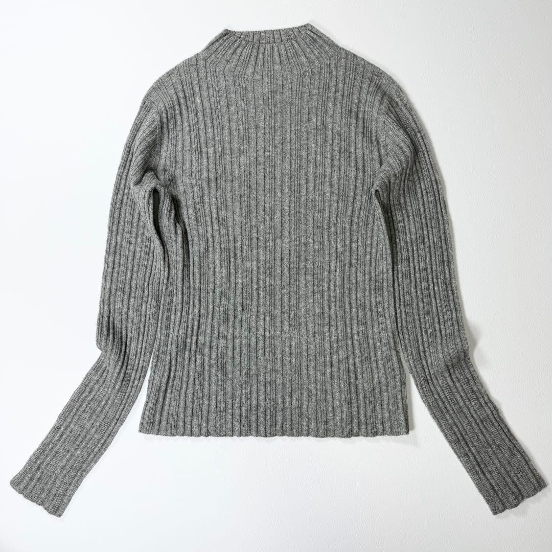 【美品】TICCA ティッカ カシミヤシルク リブアンサンブル グレー 日本製
