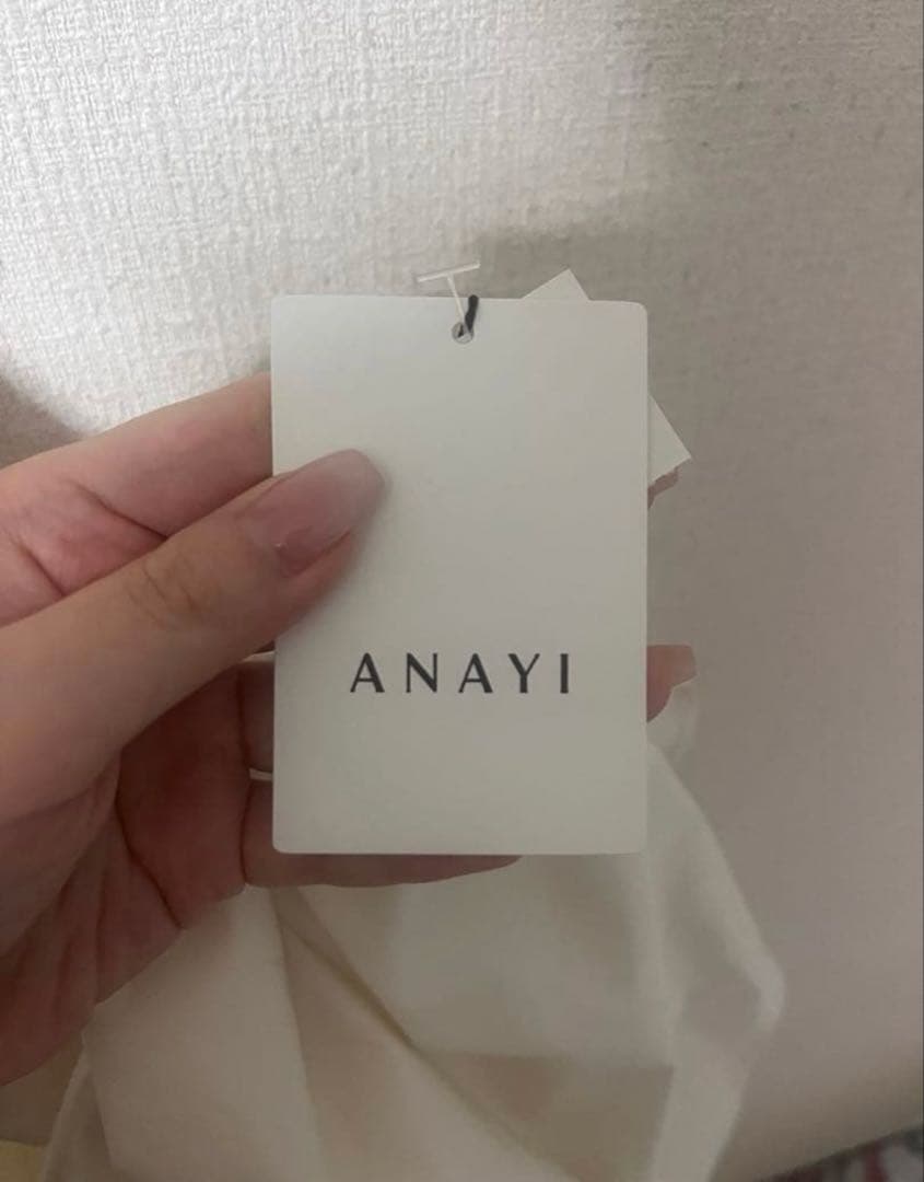 新品 ANAYI ホワイト フレアスカート サイズ38