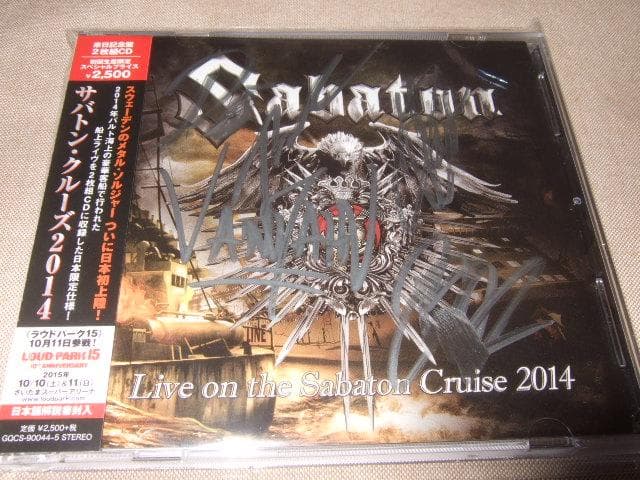 SABATON,直筆サイン入り2点セット,サバトン,新品,2CD,パワーメタル