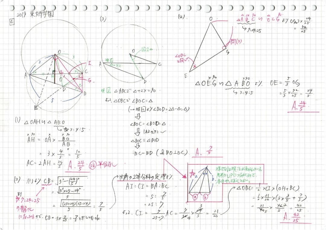 3割引 塾講師オリジナル数学解説 東大寺学園 高校入試 過去問 2018-22