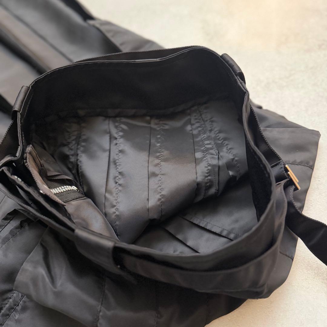 美品　 定価9万　sacai サカイ　ナイロンツイルスカート ロング　M 黒