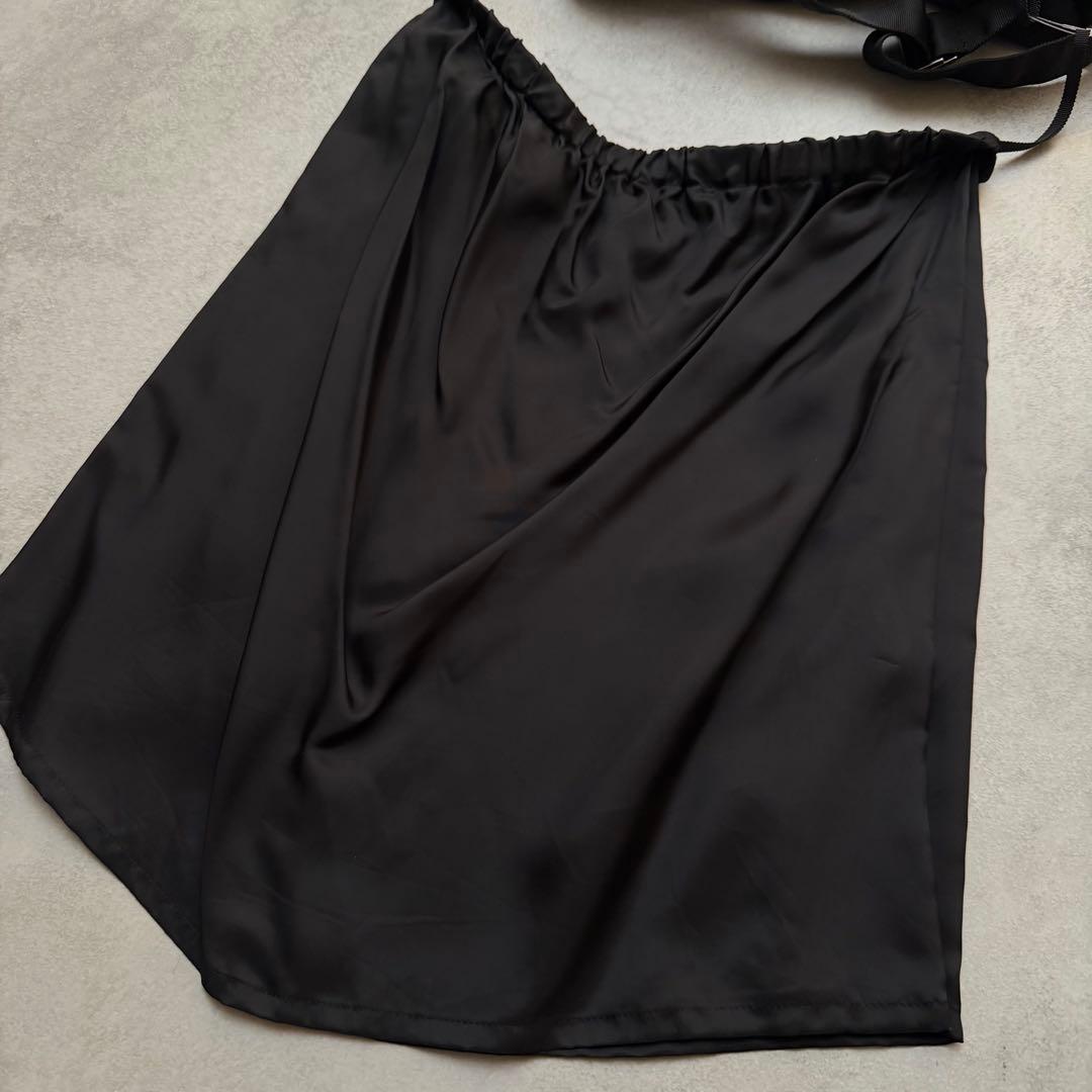 美品　 定価9万　sacai サカイ　ナイロンツイルスカート ロング　M 黒
