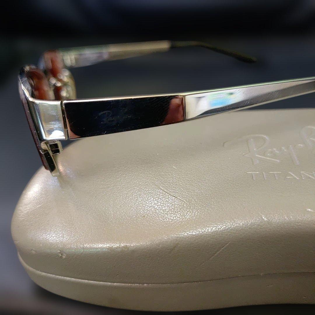 Ray-Ban チタン サングラス ブラウンレンズ