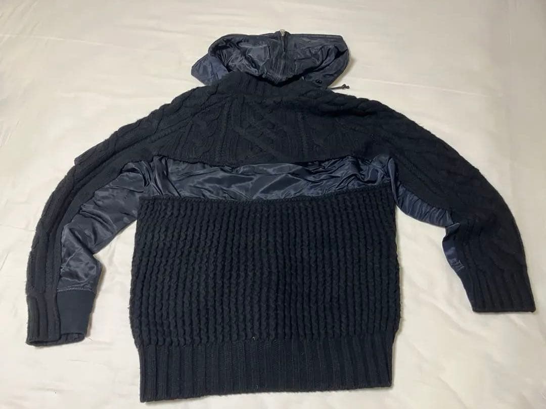 【EC】Sacai 19AW CABLE KNIT MA-1 JACKET