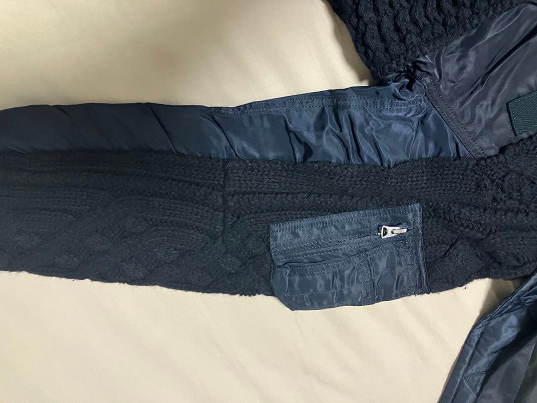 【EC】Sacai 19AW CABLE KNIT MA-1 JACKET
