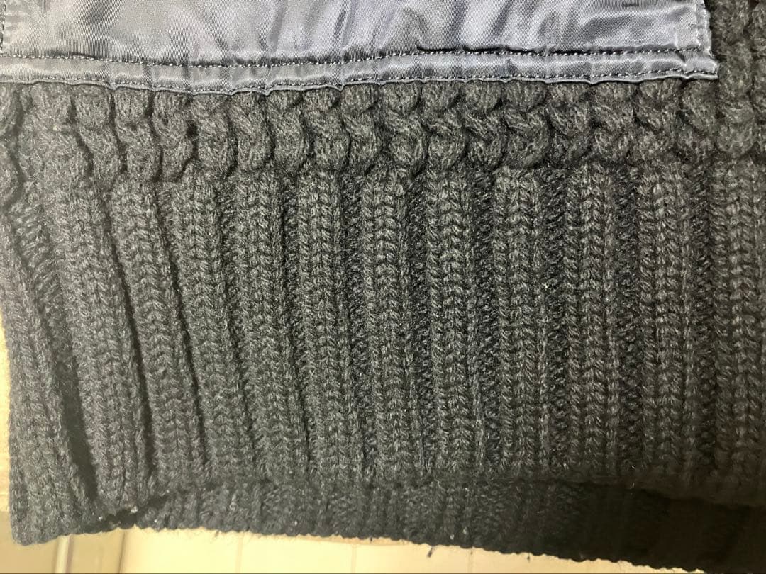 【EC】Sacai 19AW CABLE KNIT MA-1 JACKET