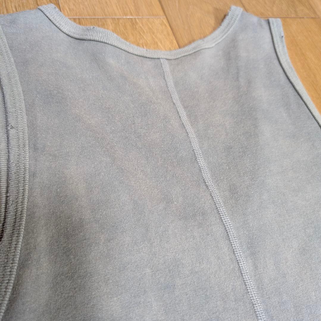 【極美品】ANCELLM DAMAGE TANK TOP GRAY サイズ0