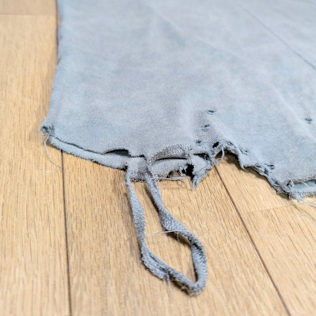 【極美品】ANCELLM DAMAGE TANK TOP GRAY サイズ0