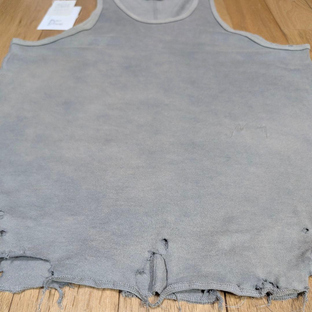 【極美品】ANCELLM DAMAGE TANK TOP GRAY サイズ0