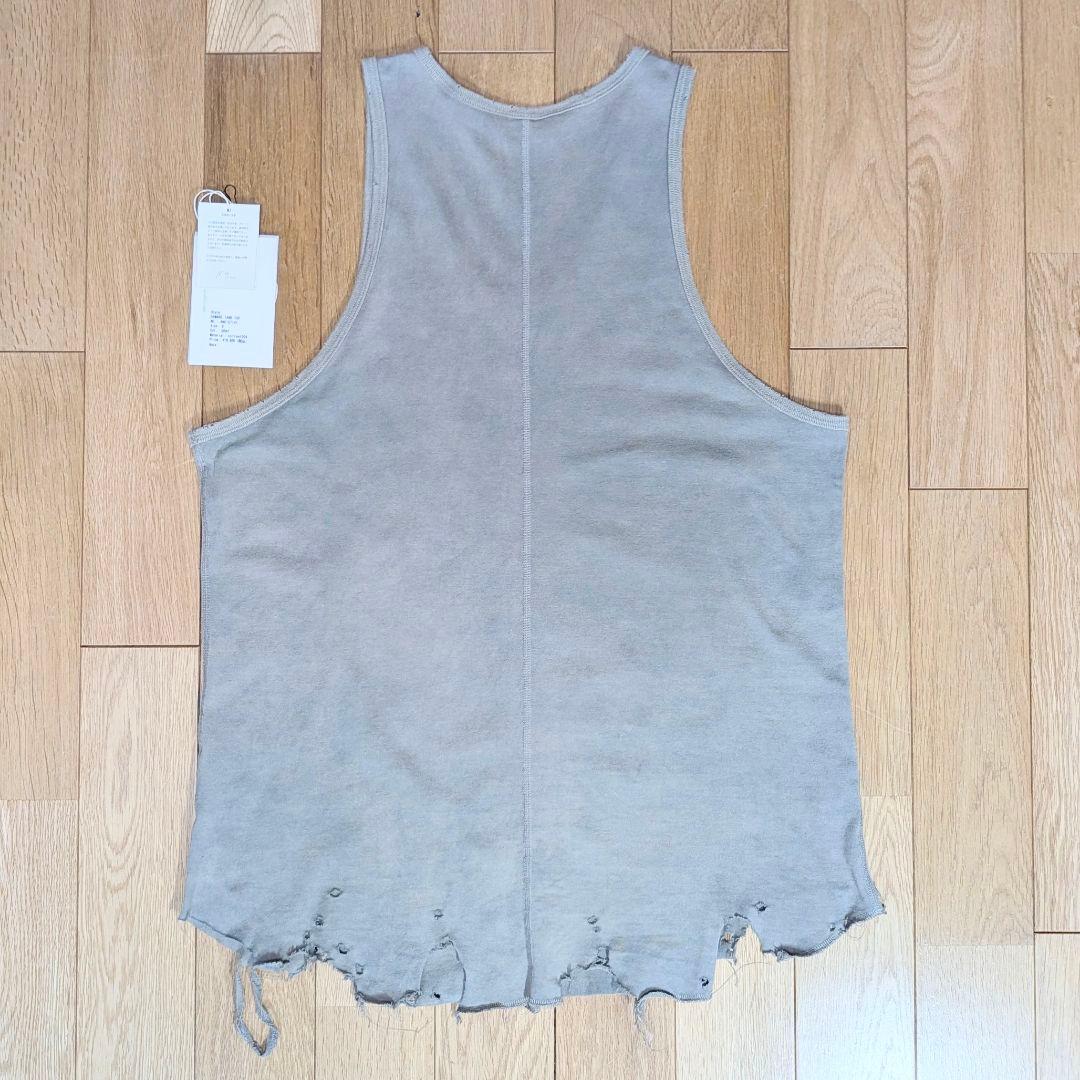 【極美品】ANCELLM DAMAGE TANK TOP GRAY サイズ0